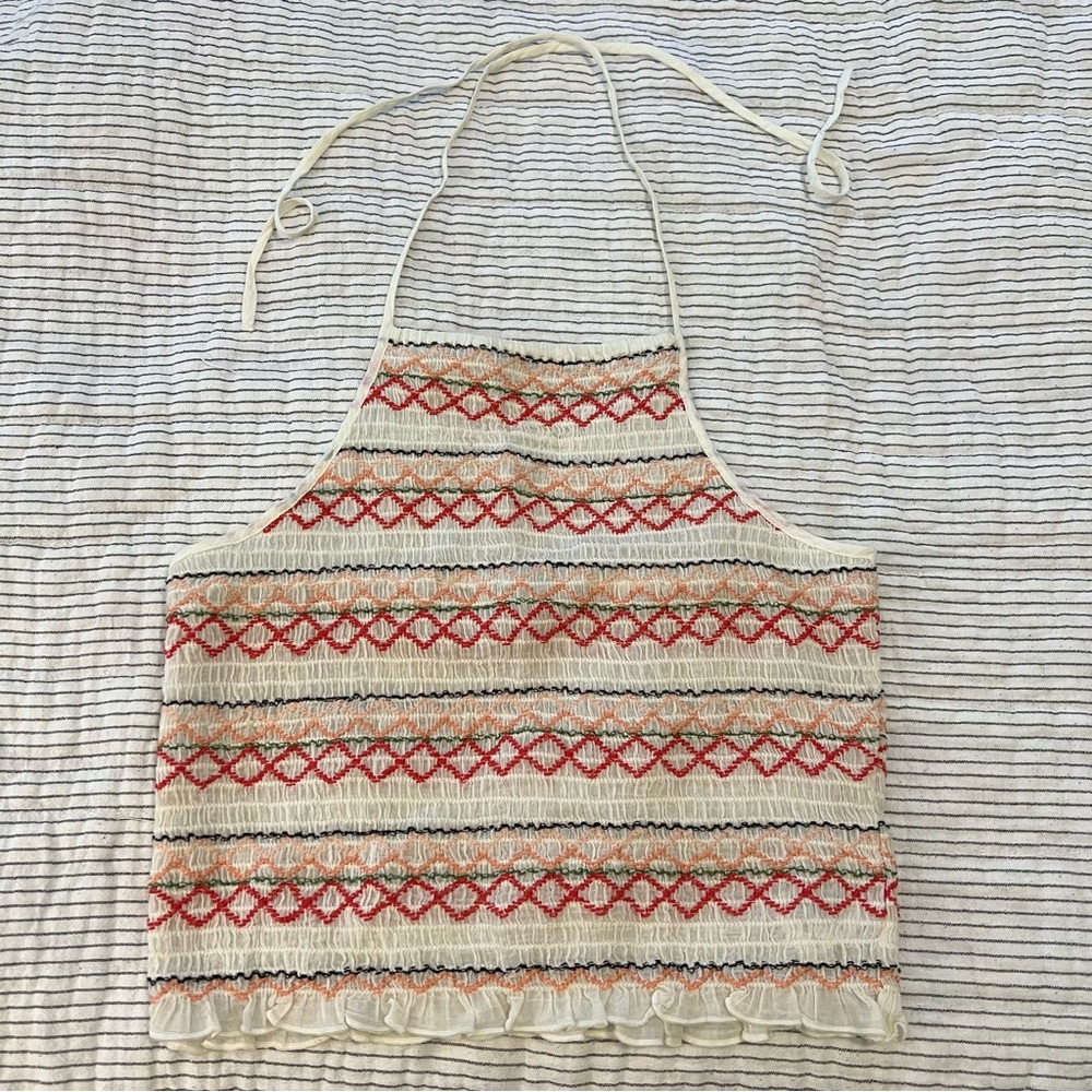 AEO Smocked Halter Top medium